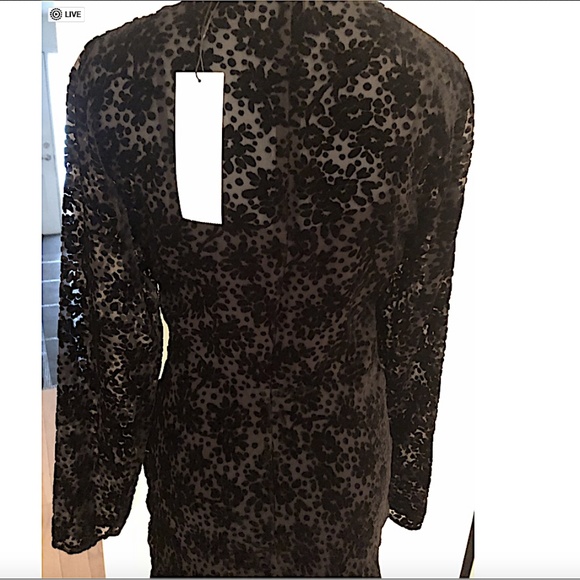 veronica beard LALA BURNOUT VELVET DRESS - Picture 5 of 14